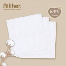 Ailiher 素色紗布手巾3入(愛力兒專業優質棉用品)